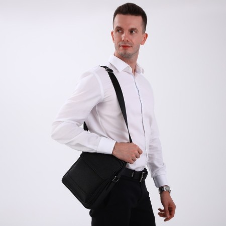 Male bag, black color-6