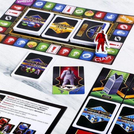 Board Economic Game "Money Polys. Mafia ", 116 cards, 12+-3