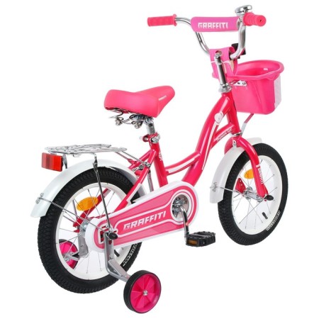 Bicycle 14 "Graffiti Premium Girl, pink/white color-3