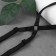 The straps of textile, cross -shaped, 1 cm, black color