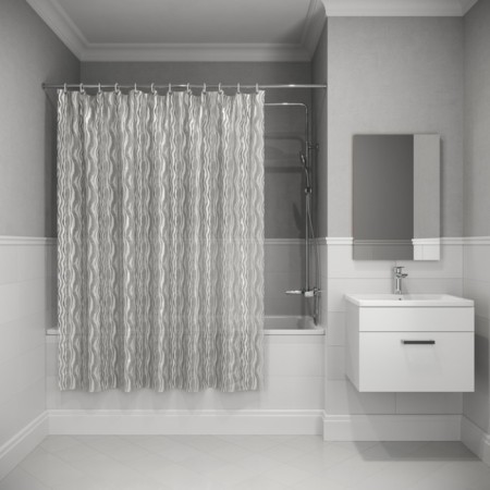 Curtain for the bathroom IDDIS PEVA 3D P03PV18I11, 200x180 cm