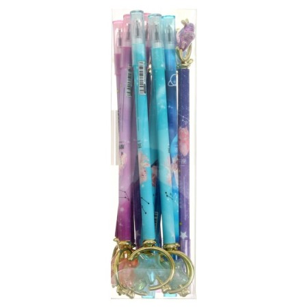 Pen - joke "star" gel, mix (barcode on a piece)-4