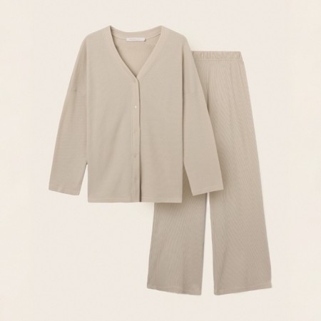 Home suit (shirt and trousers) SL Home p. M, beige-8