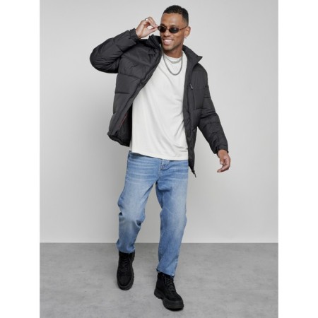 Sports male winter, size 58, black color-12