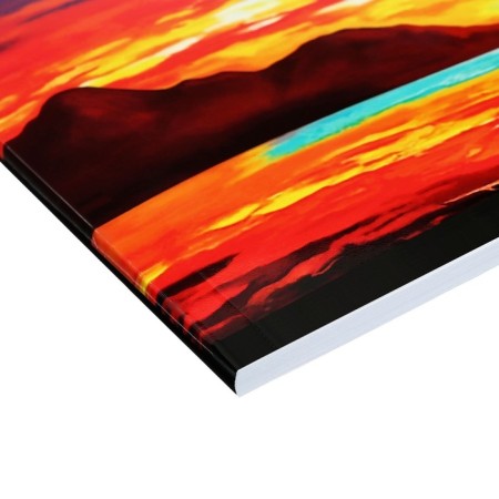 Album for drawing A4, 40 sheets on Calligrata Top gluing, cover Cover Cardboard, Selective UV-LK, Offset Block 120g/M2-4