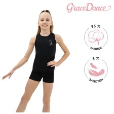 T-shirt for gymnastics and dancing Grace Dance, p. 34, black color