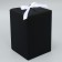 Gift folding box, packaging, “black”, 12 x 18 x 12 cm