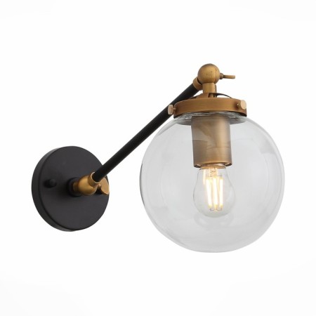 Sconces st. SL234.411.01. Varieta. 1x40 W, E27, 14x21 cm, black color, gold