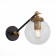 Sconces st. SL234.411.01. Varieta. 1x40 W, E27, 14x21 cm, black color, gold