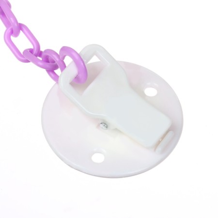 Dummy orthodontist., With a cap and a holder, from 0 months, the color of a violet / roses-17