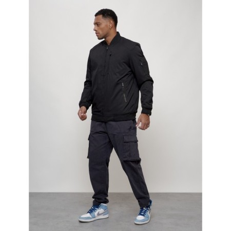 Male bomber, size 58, black color-1