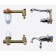 Bronze de Luxe Tiffany 1920cr shell mixer, built -in, pour 212 mm, chrome