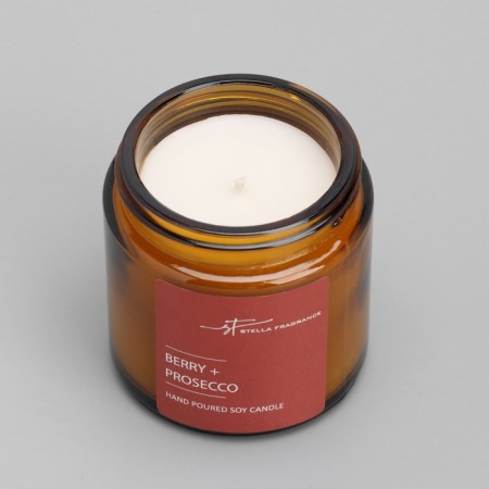 Aromatic candle in the bank "ST Berry+Prosecco", 90 g-3