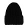 Knitted hat with a lapel for a girl, size 56