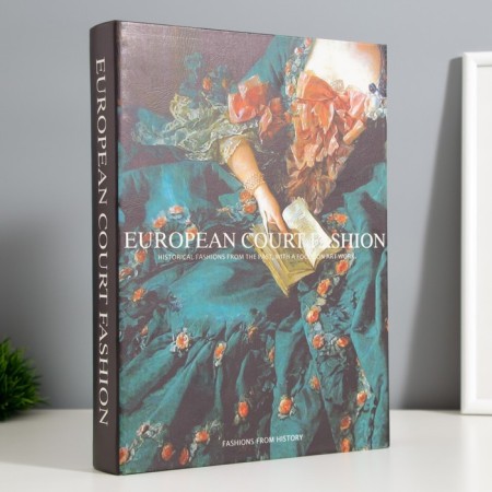 Broke-book wood, leatherette "Historical fashion" 28.5x22x4 cm