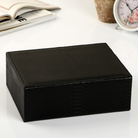 Casket to the leatherette for jewelry "Texture" 8x29x23.5 cm-6