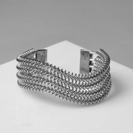 Bracelet Metal "Athena" screw, silver color-2
