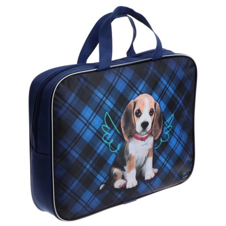 Folder with handles Textile A4, 350 x 270 x 70 mm, calligrata "dog"-1