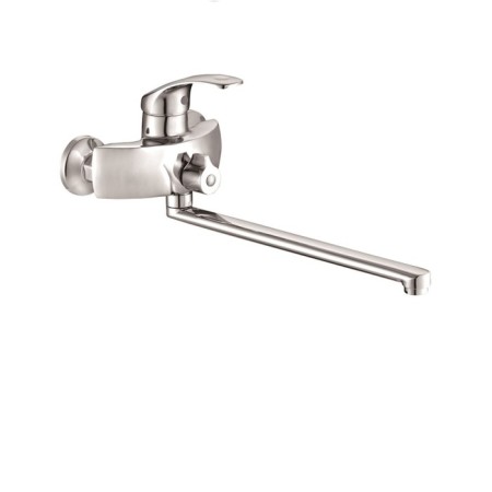 BUNNE BOOOU B8174-18F bathtub, pour 350 mm, shower set, brass, chromium