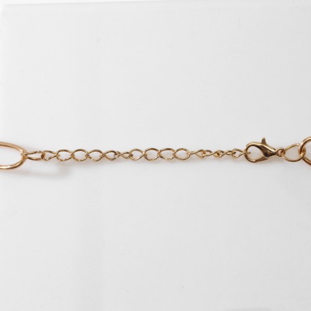 The necklace "chain" is different links, color gold, l = 44 cm-1