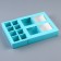 Box for 8 sweets + chocolate, with a window, mint, 17.7 x 17.7 x 3.8 cm
