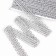 Wicker silver braid in a roll 20 meters