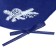 Sanctis seat - mattress, universal, with buttons, blue color