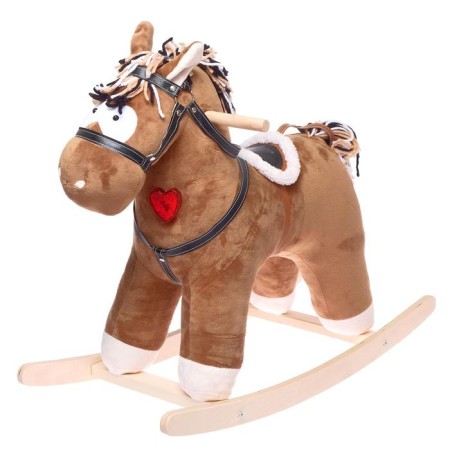 Musical rocking "Horse Svan", brown color