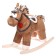 Musical rocking "Horse Svan", brown color
