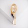 Brooch "Mask" personality, black color in matte gold