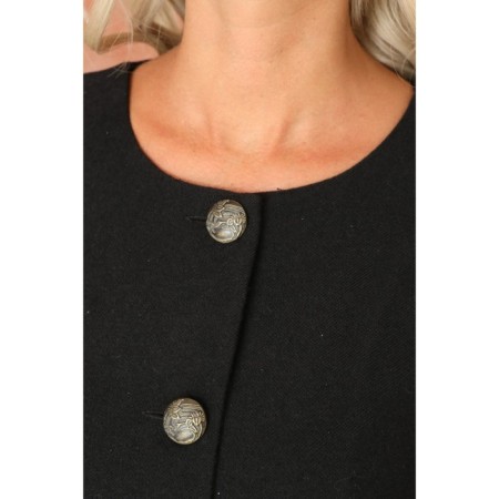 Female coat, size 46, black color-4