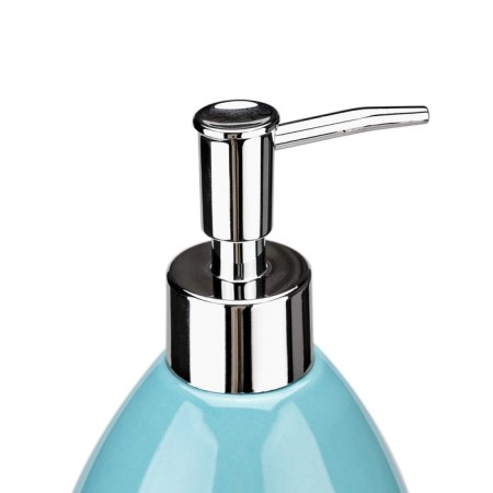 Liquid soap dispenser, 9.3x9.3x17 cm, blue color-3
