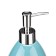 Liquid soap dispenser, 9.3x9.3x17 cm, blue color