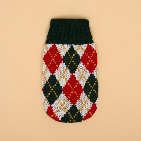 Sweater "Chess", XS (DS 17, Osh 17, OG 23-37 cm)-8
