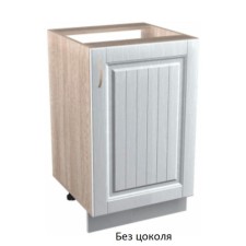 Шкаф напольный Кантри 500х510х820 Дуб молочный/Белый