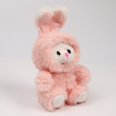 Soft toy "Bunny", pink color-2