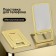 Phone stand, folding, metal, rubberized, yellow