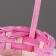 Wicker basket 13x9.5/28 cm, pink, bamboo