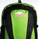 A thyroid backpack with an increase in 55l, 5 external pockets, green color