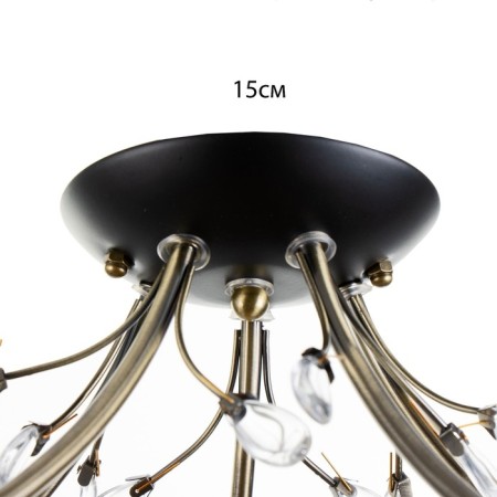 Svetogor chandelier "View" 5x60W E27 black-4