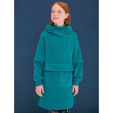 Анорак флисовый для девочек Pelican, рост 116 см, цвет изумрудный
