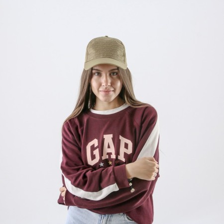 Women's cap "Bright flowers", beige color-5