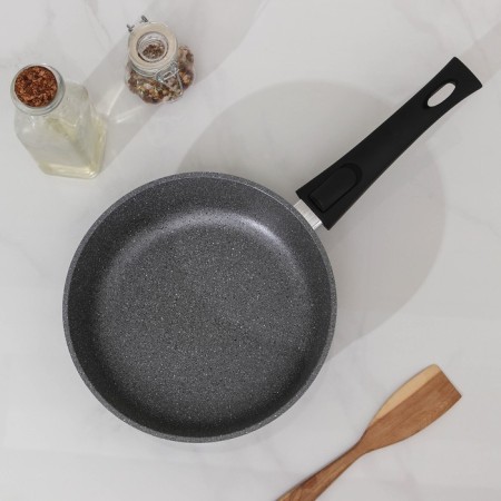 Flot Dilan "Marbl", d = 22 cm, glass cover, removable handle, anti -stick coating-1