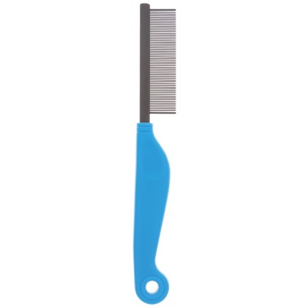 Delight antistatic comb, 58 teeth 18 mm, plastic pen, black and blue-2