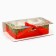 Box for 6 sweets with cells "New Year's attributes" 14.8 x 9.5 x 3.5 cm, New Year