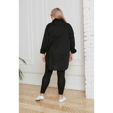 Female shirt, size 56, black color-3
