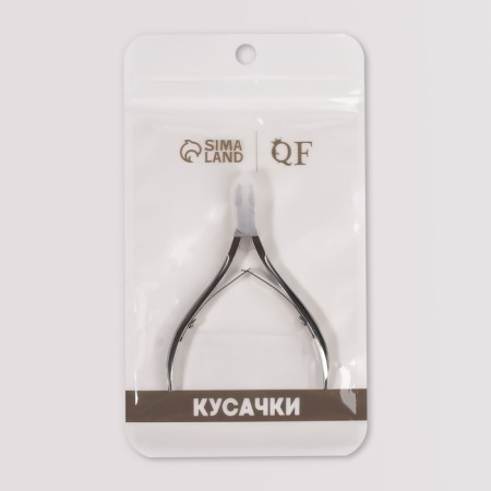 Manicure nippers for cuticle, double spring, 9.5 cm, blade length - 8 mm, silver color-4