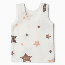 Майка Bloom Baby Звездочки без рукавов, р. 92 см, бежевый