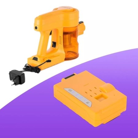 Vacuum cleaner KitFort KT-5251, vertical, 120 watts, 0.8 l, orange-11