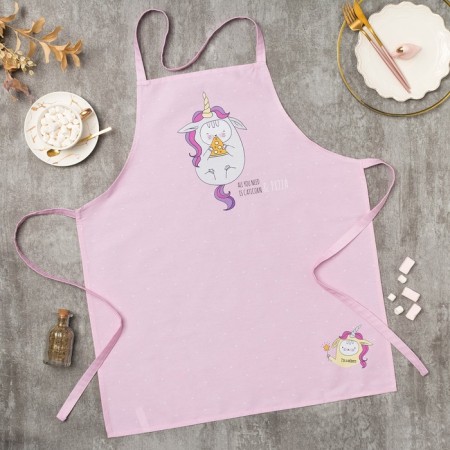 Apron Ethel Caticorn 70x60 cm, 100% cotton, sarzha 190 g/m2